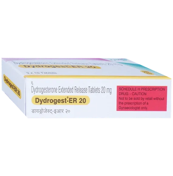 dydrogest er 20mg tablet 10's